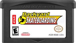 Cartridge artwork for Backyard Skateboarding on the Nintendo Game Boy Advance.