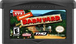 Cartridge artwork for Barnyard on the Nintendo Game Boy Advance.