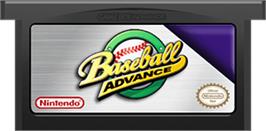 Cartridge artwork for Baseball Advance on the Nintendo Game Boy Advance.