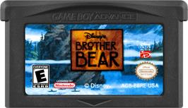 Cartridge artwork for Brother Bear on the Nintendo Game Boy Advance.