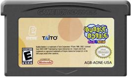 Cartridge artwork for Bubble Bobble Old & New on the Nintendo Game Boy Advance.