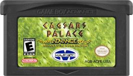 Cartridge artwork for Caesars Palace Advance - Millennium Gold Edition on the Nintendo Game Boy Advance.
