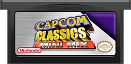 Cartridge artwork for Capcom Classics: Mini Mix on the Nintendo Game Boy Advance.