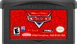Cartridge artwork for Cars on the Nintendo Game Boy Advance.