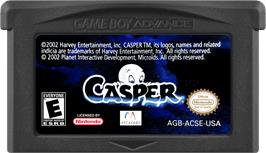 Cartridge artwork for Casper on the Nintendo Game Boy Advance.