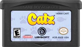Cartridge artwork for Catz on the Nintendo Game Boy Advance.