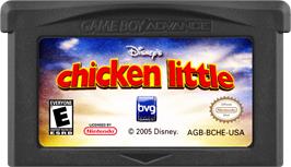 Cartridge artwork for Chicken Little on the Nintendo Game Boy Advance.