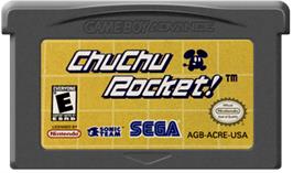 Cartridge artwork for ChuChu Rocket on the Nintendo Game Boy Advance.