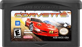 Cartridge artwork for Corvette on the Nintendo Game Boy Advance.