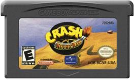 Cartridge artwork for Crash Nitro Kart on the Nintendo Game Boy Advance.