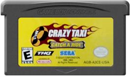Cartridge artwork for Crazy Taxi: Catch a Ride on the Nintendo Game Boy Advance.
