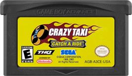 Cartridge artwork for Crazy Taxi - Catch A Ride on the Nintendo Game Boy Advance.