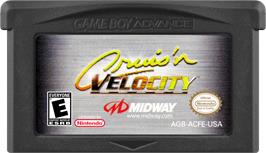 Cartridge artwork for Cruis'n Velocity on the Nintendo Game Boy Advance.