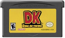 Cartridge artwork for DK: King of Swing on the Nintendo Game Boy Advance.
