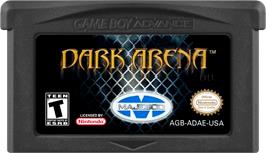 Cartridge artwork for Dark Arena on the Nintendo Game Boy Advance.