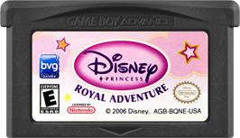 Cartridge artwork for Disney Princess - Royal Adventure on the Nintendo Game Boy Advance.