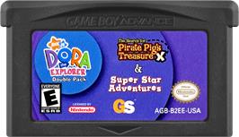 Cartridge artwork for Dora The Explorer Double Pack on the Nintendo Game Boy Advance.