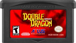 Cartridge artwork for Double Dragon Advance on the Nintendo Game Boy Advance.
