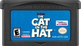 Cartridge artwork for Dr. Seuss' The Cat in the Hat on the Nintendo Game Boy Advance.