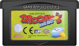 Cartridge artwork for Droopy's Tennis Open on the Nintendo Game Boy Advance.