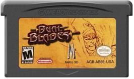 Cartridge artwork for Dual Blades on the Nintendo Game Boy Advance.