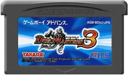 Cartridge artwork for Duel Masters 3 on the Nintendo Game Boy Advance.