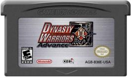 Cartridge artwork for Dynasty Warriors Advance on the Nintendo Game Boy Advance.