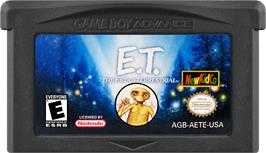Cartridge artwork for E.T. The Extra-terrestrial on the Nintendo Game Boy Advance.