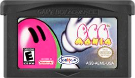 Cartridge artwork for Eggo Mania on the Nintendo Game Boy Advance.