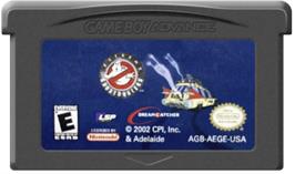 Cartridge artwork for Extreme Ghostbusters: Code Ecto-1 on the Nintendo Game Boy Advance.