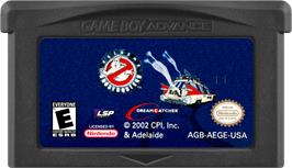 Cartridge artwork for Extreme Ghostbusters - Code Ecto-1 on the Nintendo Game Boy Advance.