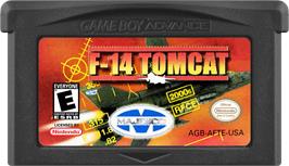 Cartridge artwork for F-14 Tomcat on the Nintendo Game Boy Advance.