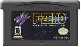 Cartridge artwork for F-Zero: Maximum Velocity on the Nintendo Game Boy Advance.