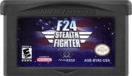Cartridge artwork for F24 Stealth Fighter on the Nintendo Game Boy Advance.