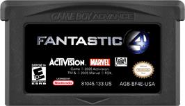 Cartridge artwork for Fantastic 4 on the Nintendo Game Boy Advance.