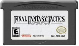 Cartridge artwork for Final Fantasy Tactics Advance on the Nintendo Game Boy Advance.