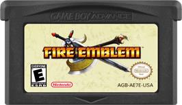 Cartridge artwork for Fire Emblem on the Nintendo Game Boy Advance.
