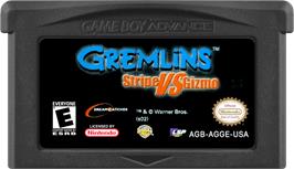 Cartridge artwork for Gremlins - Stripe Vs Gizmo on the Nintendo Game Boy Advance.
