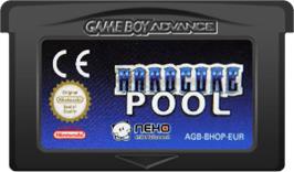 Cartridge artwork for Hardcore Pool on the Nintendo Game Boy Advance.