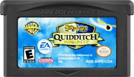Cartridge artwork for Harry Potter - Quidditch World Cup on the Nintendo Game Boy Advance.