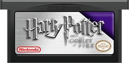 Cartridge artwork for Harry Potter and the Goblet of Fire on the Nintendo Game Boy Advance.