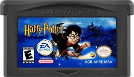 Cartridge artwork for Harry Potter and the Philosopher's Stone on the Nintendo Game Boy Advance.