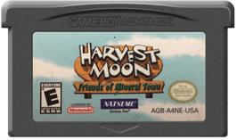 Cartridge artwork for Harvest Moon - Friends Of Mineral Town on the Nintendo Game Boy Advance.