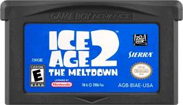 Cartridge artwork for Ice Age 2 - The Meltdown on the Nintendo Game Boy Advance.