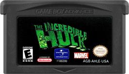 Cartridge artwork for Incredible Hulk, The on the Nintendo Game Boy Advance.