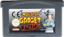 Cartridge artwork for Inspector Gadget Racing on the Nintendo Game Boy Advance.