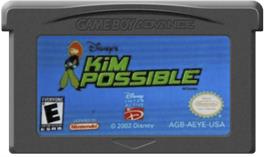 Cartridge artwork for Kim Possible: Revenge of Monkey Fist on the Nintendo Game Boy Advance.