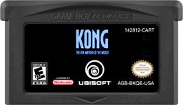Cartridge artwork for King Kong - The Official Game of the Movie on the Nintendo Game Boy Advance.