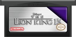 Cartridge artwork for Lion King 1 ½ on the Nintendo Game Boy Advance.