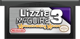 Cartridge artwork for Lizzie McGuire 3: Homecoming Havoc on the Nintendo Game Boy Advance.